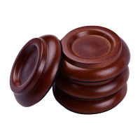 [ammoon]Solid Wood Upright Piano Caster Cups Coaster with Anti-slip EVA Pad, 4PCS/Set