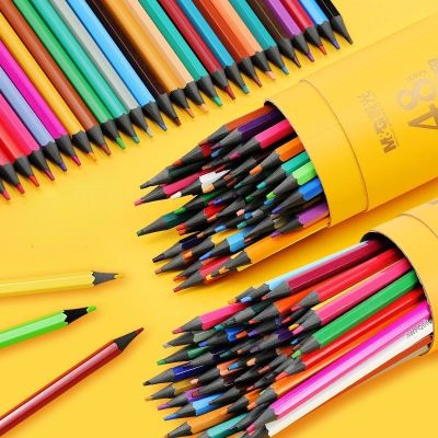 Erasable Color Wood-free Pencil Holder For Students To Draw Sketches And Fill In Hexagonal Pen Art Pencils To Learn Stationery