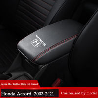 เคสที่พักแขนสำหรับ Honda Accord 2003-2021Central,อุปกรณ์ตกแต่งหุ้มหนังกล่องเท้าแขนภายในรถยนต์