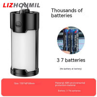 LIZHOUMIL โคมไฟเต็นท์ฉุกเฉินอเนกประสงค์ชาร์จยูเอสบีแบบพกพาไฟแสงอาทิตย์กลางแจ้งตะเกียงตั้งแคมป์