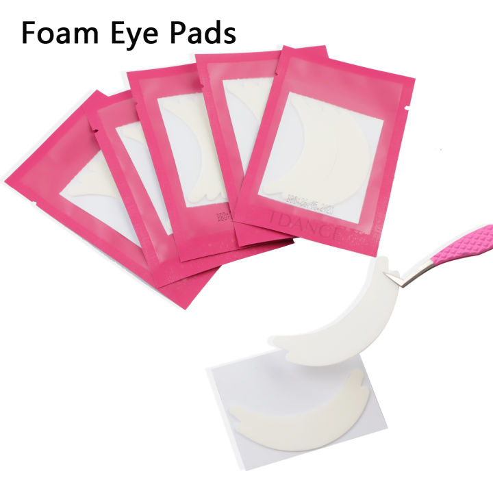 tdance-50pcs-foam-eye-pads-extension-stickers-adhesive-tape-makeup-beauty-tool-flower-shape-under-eye-pads