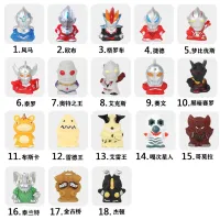 5cm PVC Monster Ultraman Finger Puppets Action Figures Soft Rubber Thumb Glove Finger Cot Parent-child Interactive toys gift