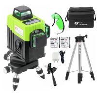 Kaitian 360 Laser Level Tripod Green 12 Lines 3D Self Leveling Cross Horizontal&amp;Vertical Nivel Laser Battery Level Bracket Tools