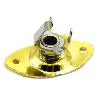 ‘【；】 Rectangle Oval Style LP Electric Guitar Bass 6.35Mm Output Input Jack Socket Plate For Electric Guitarra Accessories