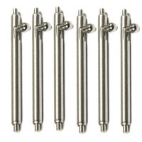 10pcs Watch Pin Pepair Tools Kits 1.5mm Diameter Quick Release Watch Strap Spring Bars Pins 16MM 18MM 20MM 22MM 24MM Length