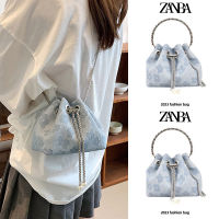 Zari Summer Flower Chain Bag Female 2023 New Crossbody Niche High Sense Shoulder Large-Capacity Bucket Bag