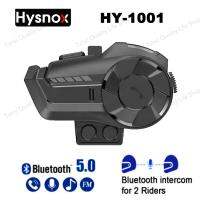 ~ 【Authentic Hysnox】Hysnox -1001 Motorcycle Helmet Bluetooth Headset 800M 2 Riders Wireless Full Duplex Intercom Headset Music/FM Radio