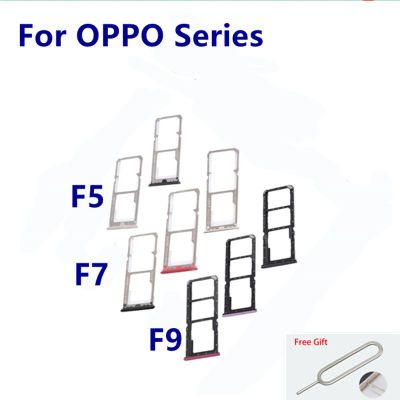 คุณภาพสูงสำหรับ OPPO F5 F7 F9ซิมการ์ดถาดใส่ซิมที่ยึดชิ้นส่วนอะไหล่หัวอ่าน