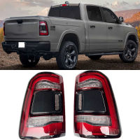 สำหรับ Dodge RAM Pickup 1500 2019 2020 2021 2022ไฟท้ายด้านหลัง kelight สีดำ LED รถโคมไฟอุปกรณ์เสริมไม่มีโมดูล