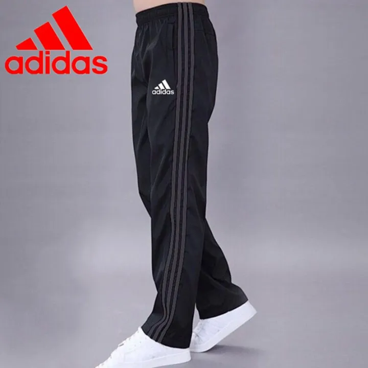 adidas-m-5xl-กางเกงเหงื่อผู้ชาย-กางเกงวอร์มขาปล่อย-ขายาว-แห้งเร็ว-ลายขวาง-แกรนด์สปอร์ต