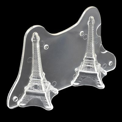【lz】✑๑☞  3D Torre Eiffel Molde De Chocolate Em Forma Moldes De Decoração Do Bolo DIY