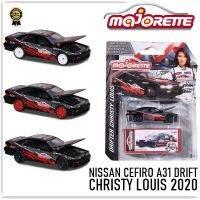 Majorette รุ่น NISSAN CEFIRO A31 Drifter Christy Louis ลิขสิทธิ์แท้ 100%  ล้อยาง โมเดลรถเหล็ก เปิดกระโปรงรถได้