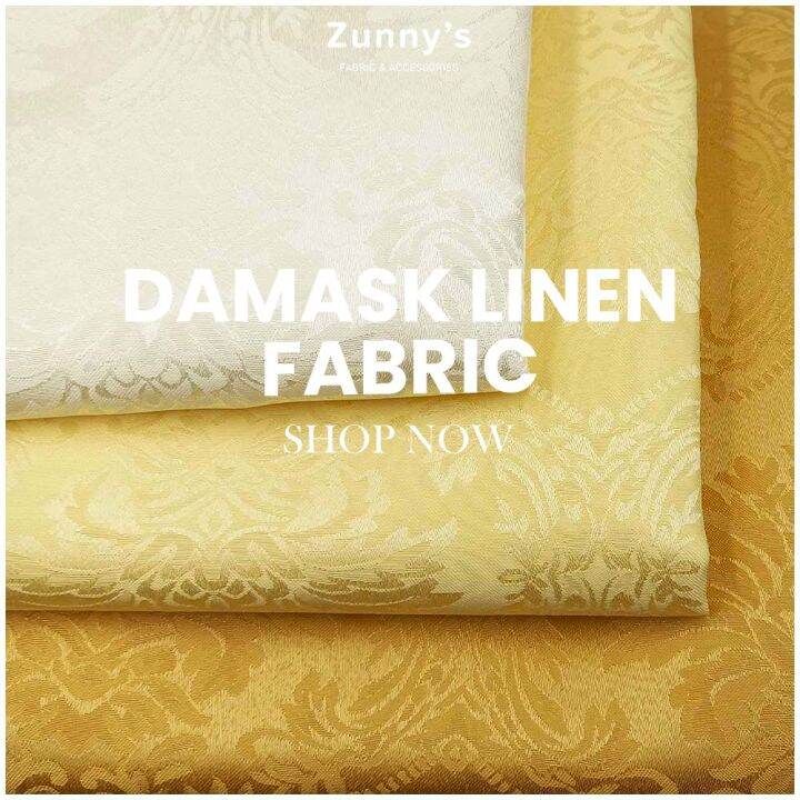 Damask Linen 110120" width (Tela Only) Lazada PH