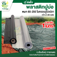 พลาสติกปูบ่อ ผ้ายางปูบ่อ หนา 80-250 ไมครอน ปูบ่อปลา คลุมวัชพืช กว้าง 3.60 เมตร (ราคาต่อความยาว 1เมตร) แผ่นปูบ่อ แผ่นพลาสติกใส แผ่นคลุมดิน