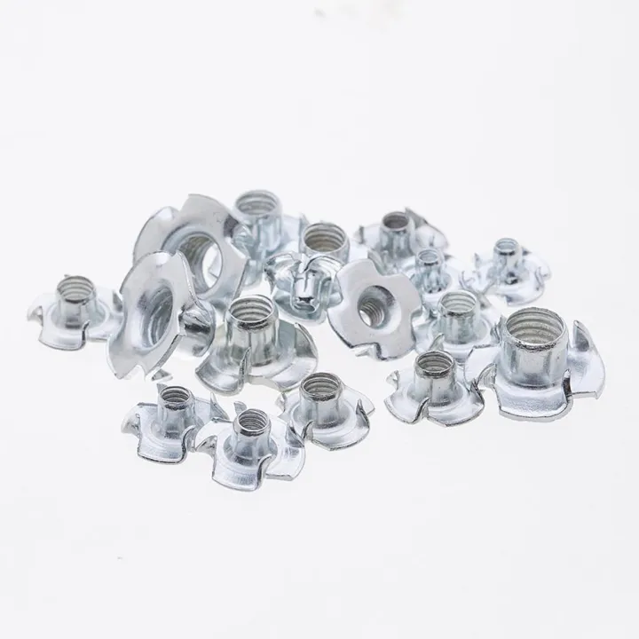 5/10/20Pcs M3 M4 M5 M6 M8 M10 Zinc Plated Four Claws Nut Speaker Nut T