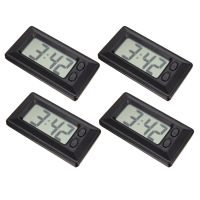 4 Pieces Small Digital Clock Mini Car Clock Home Electronic Clock Car Dashboard Time Clock