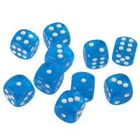 【LZ】 New Arrivals Pacote de 10pcs Acrílico Seis Lados D6 Dice para Festa Engraçada Board Presente de Aniversário