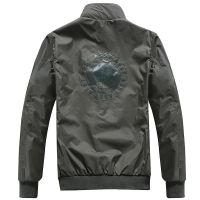 เสื้อแจ็คเก็ตผู้ชาย MA-1 Air Force One Solid Flight Bomber