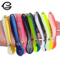 QXO 5pcs/Lot Fish Soft Lure Bionic Loach 10cm sea fishing accessories Silicone Bait goods float ALL FOR FISH tools bait boatLures Baits