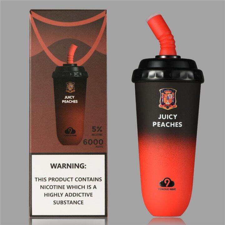 (New products)Juicy Peaches 6000 Puffs Disposable pod Vape Pod Legit