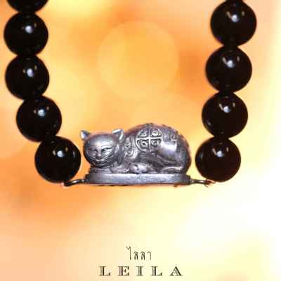 Leila Amulets พญาวิลาส พญาแมว พันล้าน (พร้อมกำไลหินฟรีตามรูป)