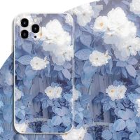 Ins ดอกไม้สวยหรูย้อนยุคเคสโทรศัพท์มือถือเหมาะสำหรับรุ่งโรจน์ OPPO Reno Huawei P50vivoX70ข้าวฟ่าง10S