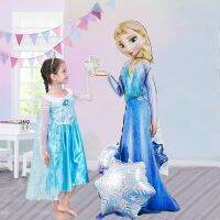 144cm 3D Elsa Frozen Birthday Party Decorations For Kids Girls Toy Anna Olaf Foil Balloon Disney Princess Baby Shower Globos Balloons