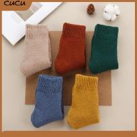 CUCU Fashion Floor Fluffy Thermal Hiking Winter Warm Cashmere Hosiery Wool Socks