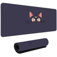 Mousepad อะนิเมะ Mousepad เครื่องเกมคอนโซลขนาดใหญ่ 1000x500 น่ารักแมวคอมพิวเตอร์ตู้เกมอุปกรณ์เสริมโต๊ะคอมพิวเตอร์แป้นพิมพ์ Pad