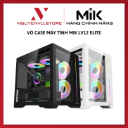 VỎ MÁY TÍNH CASE MIK LV12 MINI ELITE BLACK WHITE - Hàng chính hãng