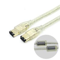 6Pin-6Pin ข้อมูล1394 6ไปยัง6Pin ไฟร์ไวร์สายเคเบิ้ล6P อุตสาหกรรม IEEE1394a พิน400ถึง6P IEEE 1.5ม. เลนส์ Mbps