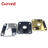 1 Piece  Square Curved  Metal Jack Plate For Electric Guitar Bass  ( #1063 ) MADE IN KOREA