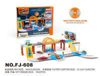 ProudNada Toys ของเล่นเด็ก เซตรถราง รถแข่ง RACING CITY TRACK PLAYSET 57 PCS NO.FJ-608