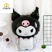 บอลลูน Kuromi ลอยน้ำได้ PTOUTS ลูกโป่งลายบอลลูนยักษ์ฟิล์มอะลูมิเนียมแบบเมจิกลูกโป่งฟิล์มอะลูมิเนียม Kuromi ที่ทนทานเป่าลมได้สำหรับเด็กผู้หญิง