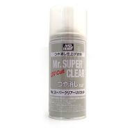 สเปย์เคลือบด้านกันแสง(UV)โมเดลเหลืองสูตรทินเนอร์ B523 Mr Super Clear UV Cut (Flat) 170ml บริการเก็บเงินปลายทาง