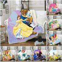 BLANKET Princess Beauty และ Beast ผ้าห่มผ้าห่มกำมะหยี่โยนสำหรับโซฟาเตียง Single Twin ผ้าปูที่นอนเด็กทารกของขวัญสำหรับเด็ก