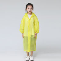 เด็ก Hooded เสื้อกันฝน Thicken กันน้ำเด็ก Rain Coat Clear Travel Rainwear Impermeable ชุดเสื้อกันฝน Reusable Rain Poncho