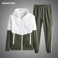 2021 Mens Set Hip Hop Casual Men Sportswear 2 Pieces Set Clothing Hoodie Sweatsuit Fitness Jogging Tracksuit Men Sprign Autumn