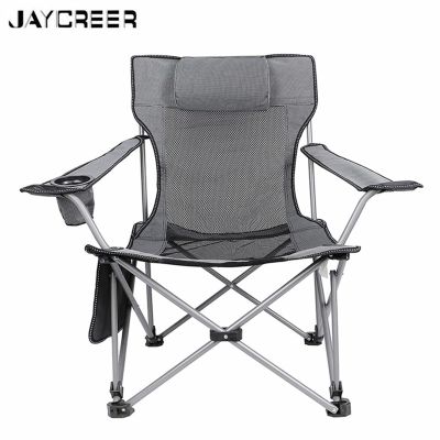 JayCreer Portable Camping Chair Fishing Chair With Pillow For CamperFisher RV and Home Garden