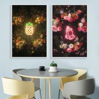 Color Fully Wall Poster Prints Fruit Foods Canvas Painting Pictures Room Decoration