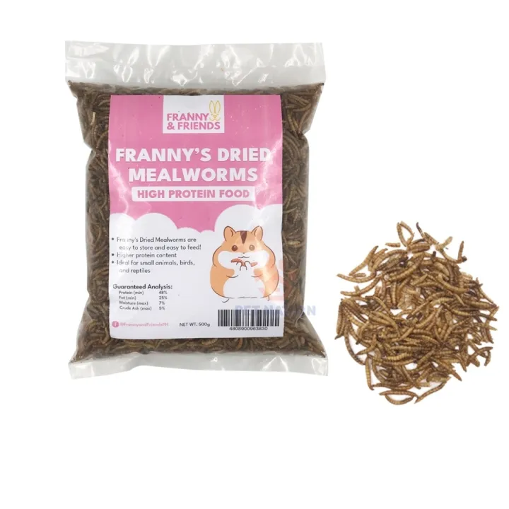 Franny Friends Dried Mealworms 500g Bird Food Hamster Food Turtle Food