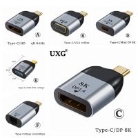 USB C To HDTV Dp Mini Dp Vga Adapter USB OTG Type C HDMI-compatible Audio Video Cable 4K 8k Converter For Samsung Huawei P30