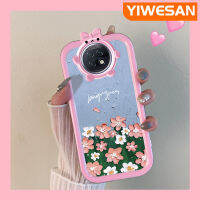 YIWESAN เคสสำหรับ Xiaomi Redmi โน๊ต9T ลายดอกไม้น้ำมันเคส,เคสนิ่มกันกระแทกทนทานต่อการตกหล่นป้องกันฝาครอบป้องกันเลนส์กล้องถ่ายรูปจาก