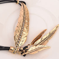 SUMENG Hot Sale New Fashion Bohemian Women Girl Alloy Feather Antique Vintage Time Necklace Sweater Chain Pendant Jewelry Gifts