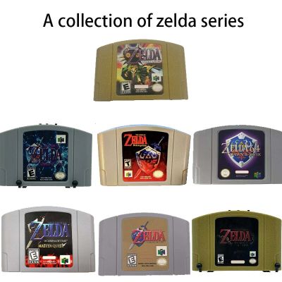 Zelda ชุดการ์ดเกม N64เหมาะสำหรับเวอร์ชัน N64เวอร์ชันภาษาอังกฤษอเมริกันของขวัญของเล่น NTSC ภาพเคลื่อนไหวภาษาอังกฤษ