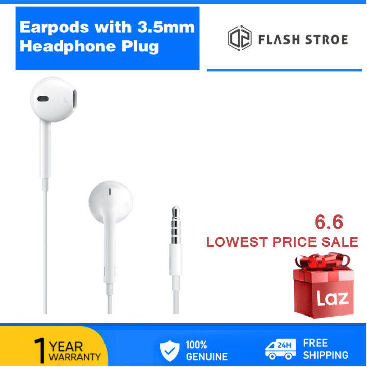 OZ Round Plug Wired Headphones Lightening Connector Stereo Bass Jack