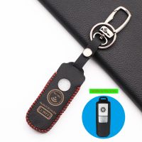 For Yamaha TMAX 530 DX SX motorcycle 2017/2018 Motorcycle New Styles 100 Leather Moto Key Cover Case Set Remote Protect Shell