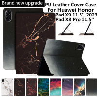 Casing Tablet หินอ่อนเต็มไปด้วยดวงดาวสำหรับ Huawei Honor Pad X9 11.5 2023เคสหนัง PU สำหรับ Honor Pad X8 Pro 11.5 Inch Folio เคส