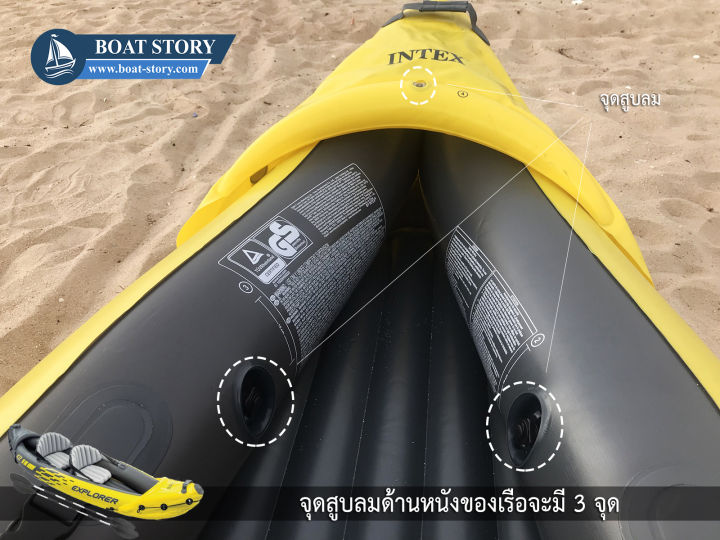 เรือคายัคเป่าลม-intex-explorer-k2-อุปกรณ์ครบชุด-มีไม้พาย-แถมฟรี-ปั๊มสูบลมมือ-มูลค่า-220-บาท