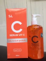 (ของแท้)  เซรั่ม วิตามินซี สูตรเข้มข้น SL C Serum Vit c ขวดใหญ่500ml